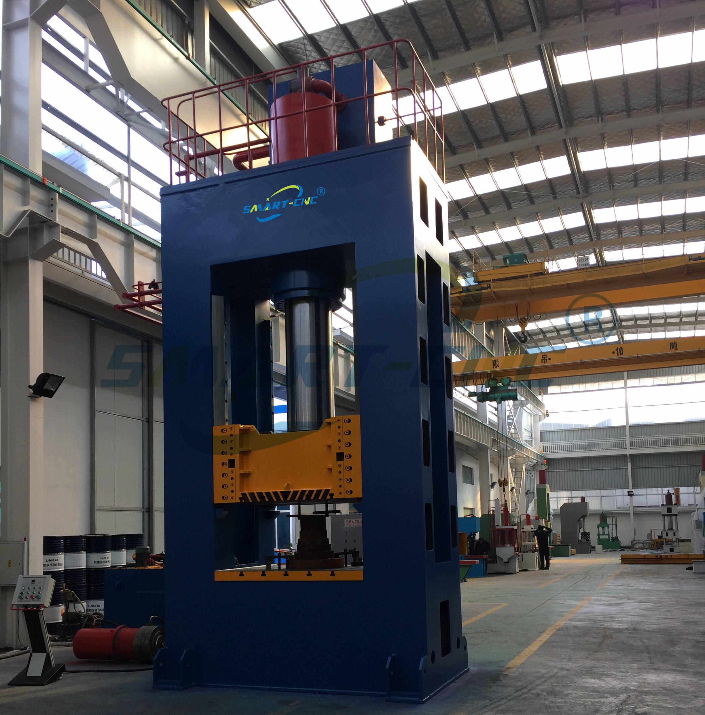 Double Action Hydraulic Metal Press Machine Fully Enclosed Drive High Velocity